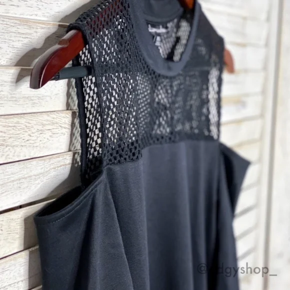 Alison Andrews | Cold-Shoulder Mesh Sheath Dress - Picture 2 of 7